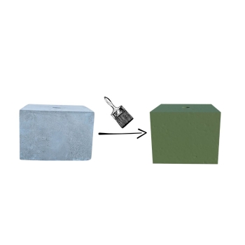 PODSTAWA POD LAMPĘ OGRODOWĄ KOSTKA 25x25 KOLOR ZIELONY